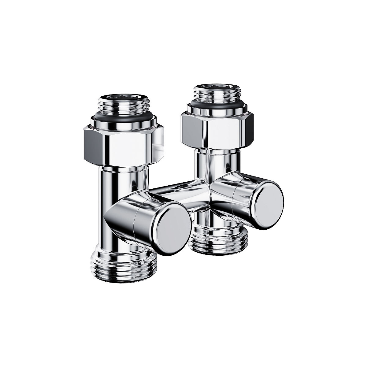 Узел нижнего подключения Royal Thermo Design прямой 1/2"х3/4"EK (хром) RANDP11234CH