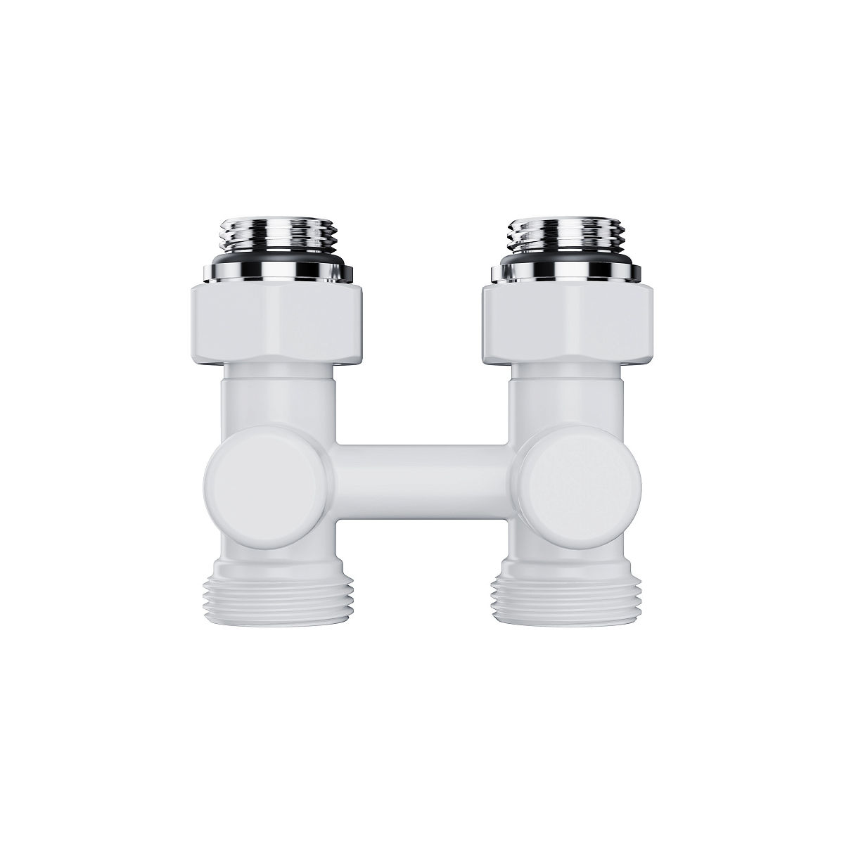 Узел нижнего подключения Royal Thermo Design прямой 1/2"х3/4" EK (белый) RANDP11234WH
