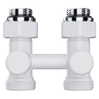 Узел нижнего подключения Royal Thermo Design RANDP11234WH прямой 1/2"х3/4" EK (белый) — 3