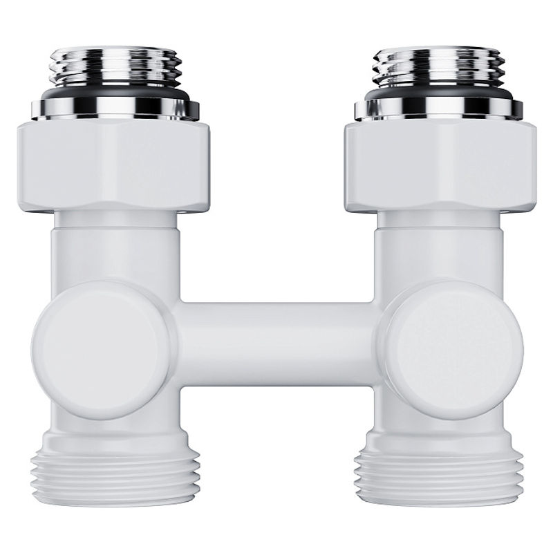 Узел нижнего подключения Royal Thermo Design RANDP11234WH прямой 1/2"х3/4" EK (белый)