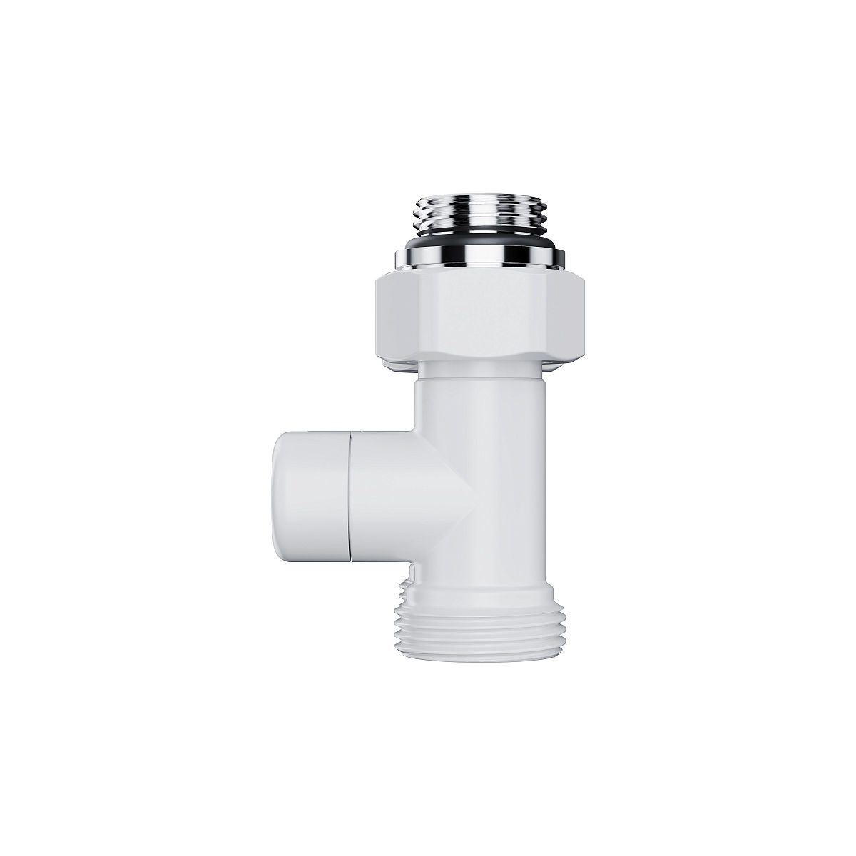 Узел нижнего подключения Royal Thermo Design прямой 1/2"х3/4" EK (белый) RANDP11234WH