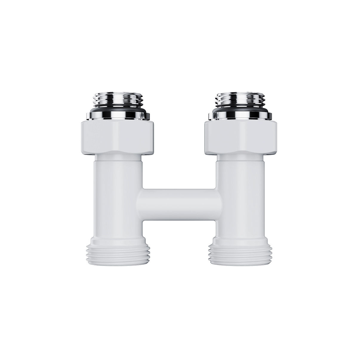 Узел нижнего подключения Royal Thermo Design прямой 1/2"х3/4" EK (белый) RANDP11234WH