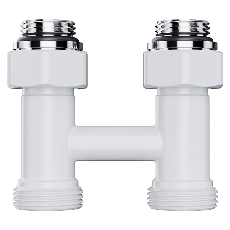 Узел нижнего подключения Royal Thermo Design RANDP11234WH прямой 1/2"х3/4" EK (белый)