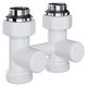 Узел нижнего подключения Royal Thermo Design прямой 1/2"х3/4" EK (белый) RANDP11234WH