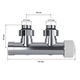 Узел нижнего подключения термостатический угловой Royal Thermo Design Pro 15мм М30х1,5 (Хром) RANPU11215CH
