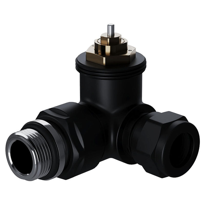 Набор термостатический трехосевой Royal Thermo Design Pro RATVXT11215BL 15мм М30х1,5 (черный)