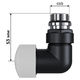 Набор термостатический трехосевой Royal Thermo Design Pro 15мм М30х1,5 (Черный) RATVXT11215BL