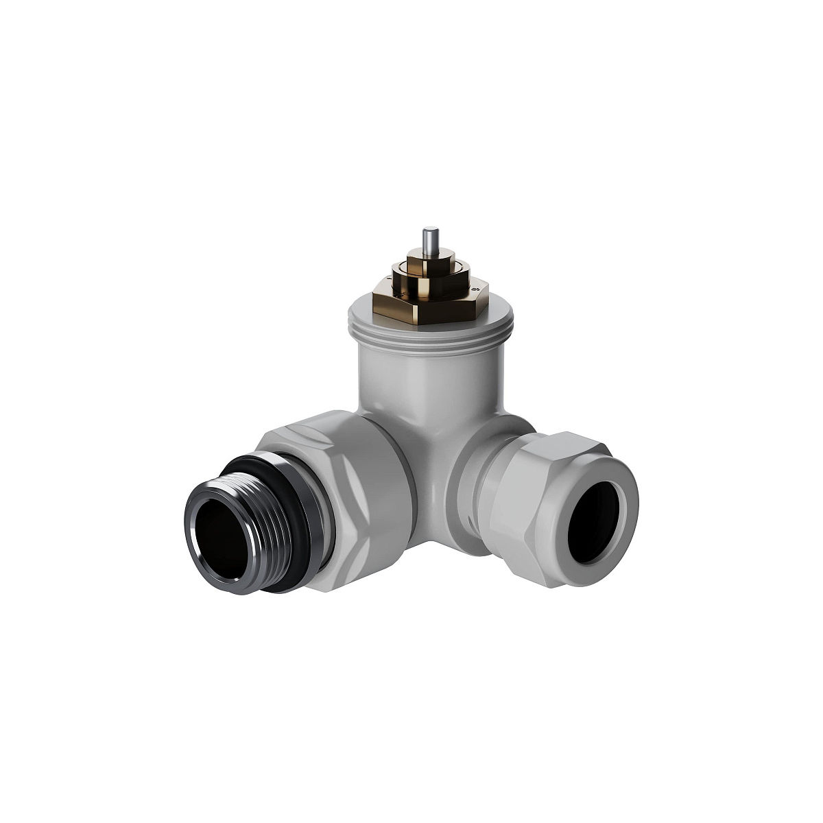 Набор термостатический трехосевой Royal Thermo Design Pro 15мм М30х1,5 (Белый) RATVXT11215WH