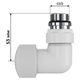 Набор термостатический трехосевой Royal Thermo Design Pro 15мм М30х1,5 (Белый) RATVXT11215WH