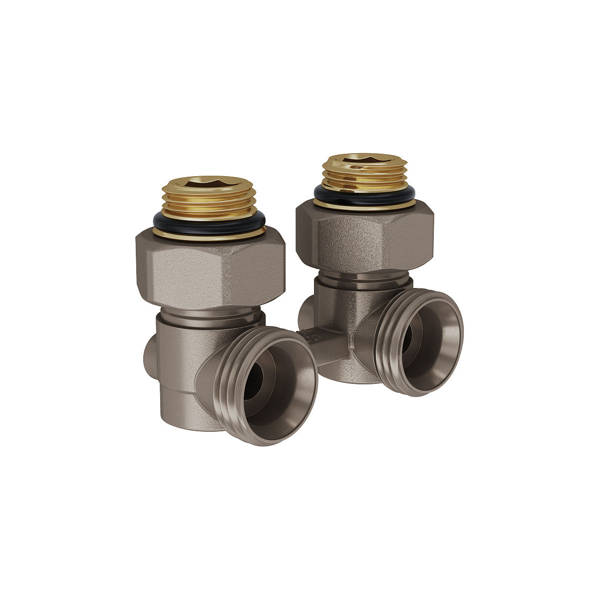 Узел нижнего подключения Royal Thermo угловой 1/2"х3/4"EK RTE 07.00002А