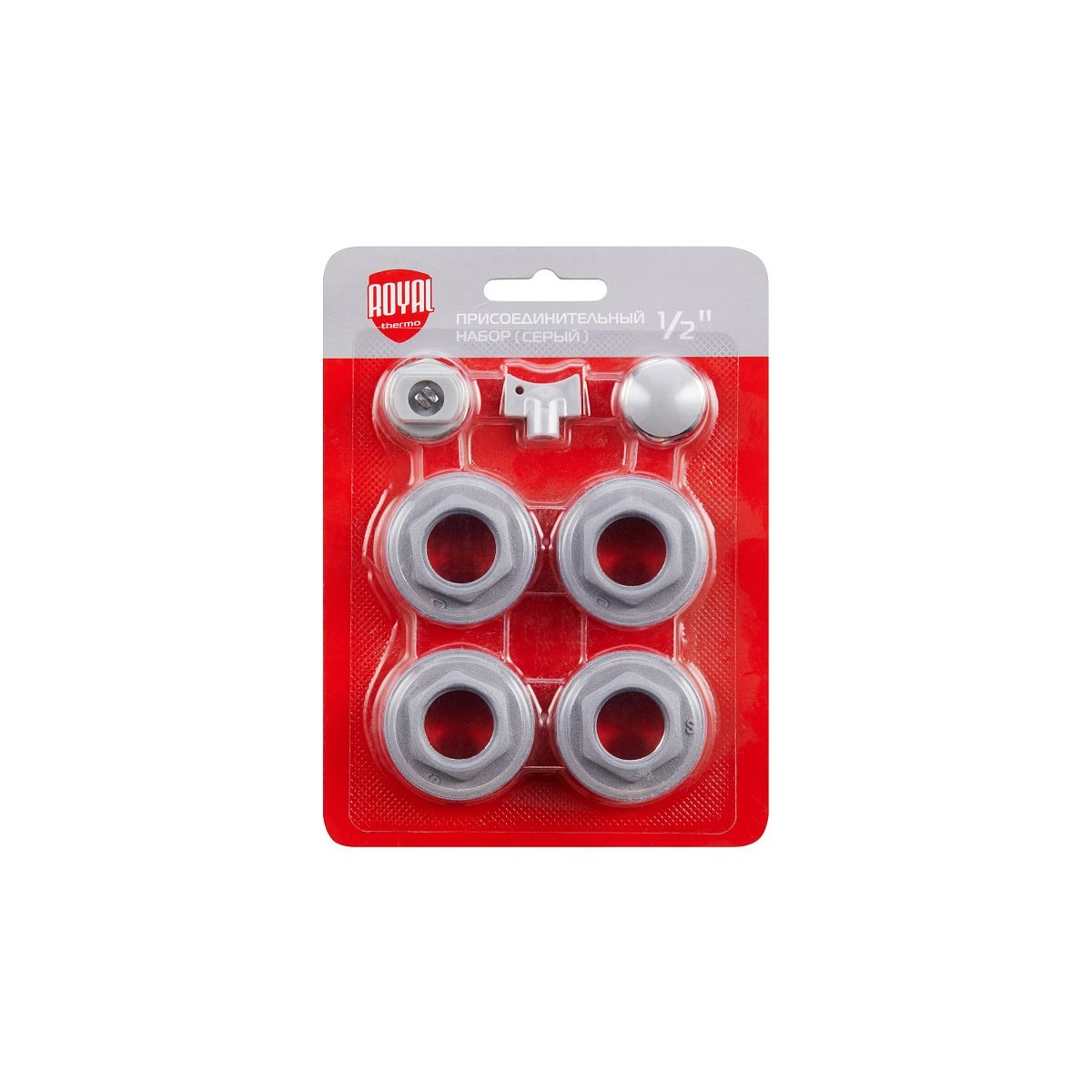 Набор присоединительный Royal Thermo 1/2'' silver