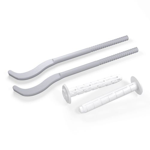 Комплект плоски× кронштейнов с дюбелями Royal Thermo RT06-02 7,2×170 мм (серебристые)