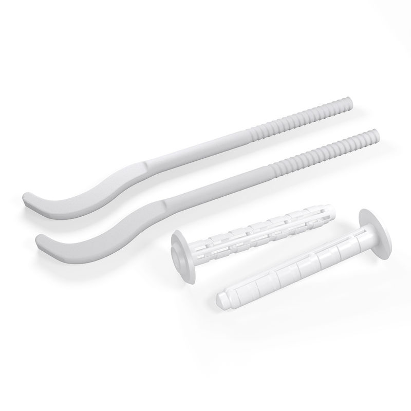 Комплект плоски× кронштейнов с дюбелями Royal Thermo RT06 7,2×170 мм (белые)