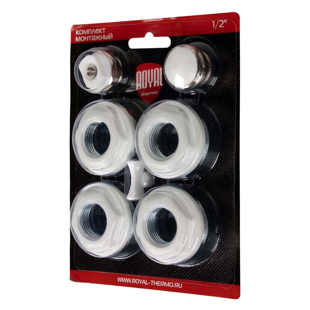 Комплект монтажный Royal Thermo 1”х 1/2" белый
