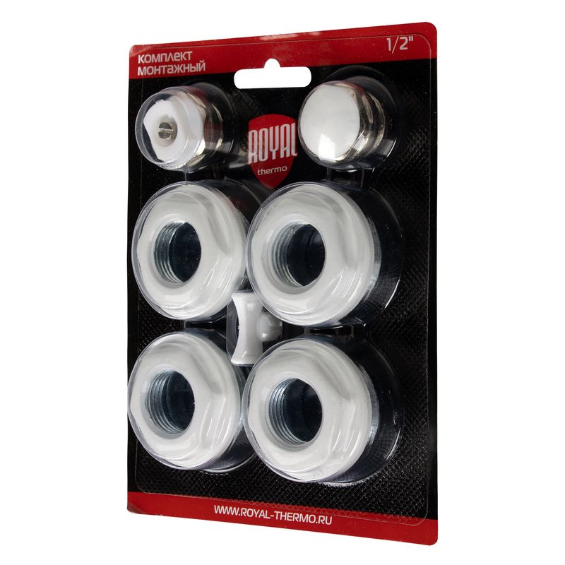 Комплект монтажный Royal Thermo RT1/2W 1”х 1/2" белый