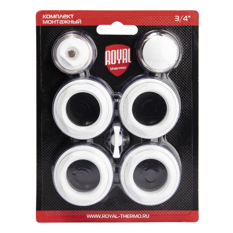 Комплект монтажный Royal Thermo RT3/4W 1”х 3/4" белый