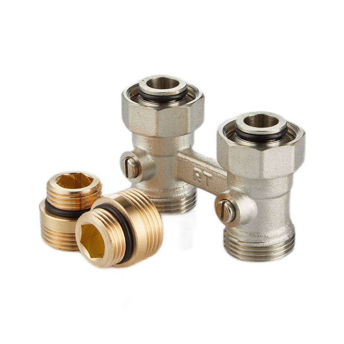 Узел нижнего подключения Royal Thermo прямой 1/2"х3/4" EK RTE 07.00001