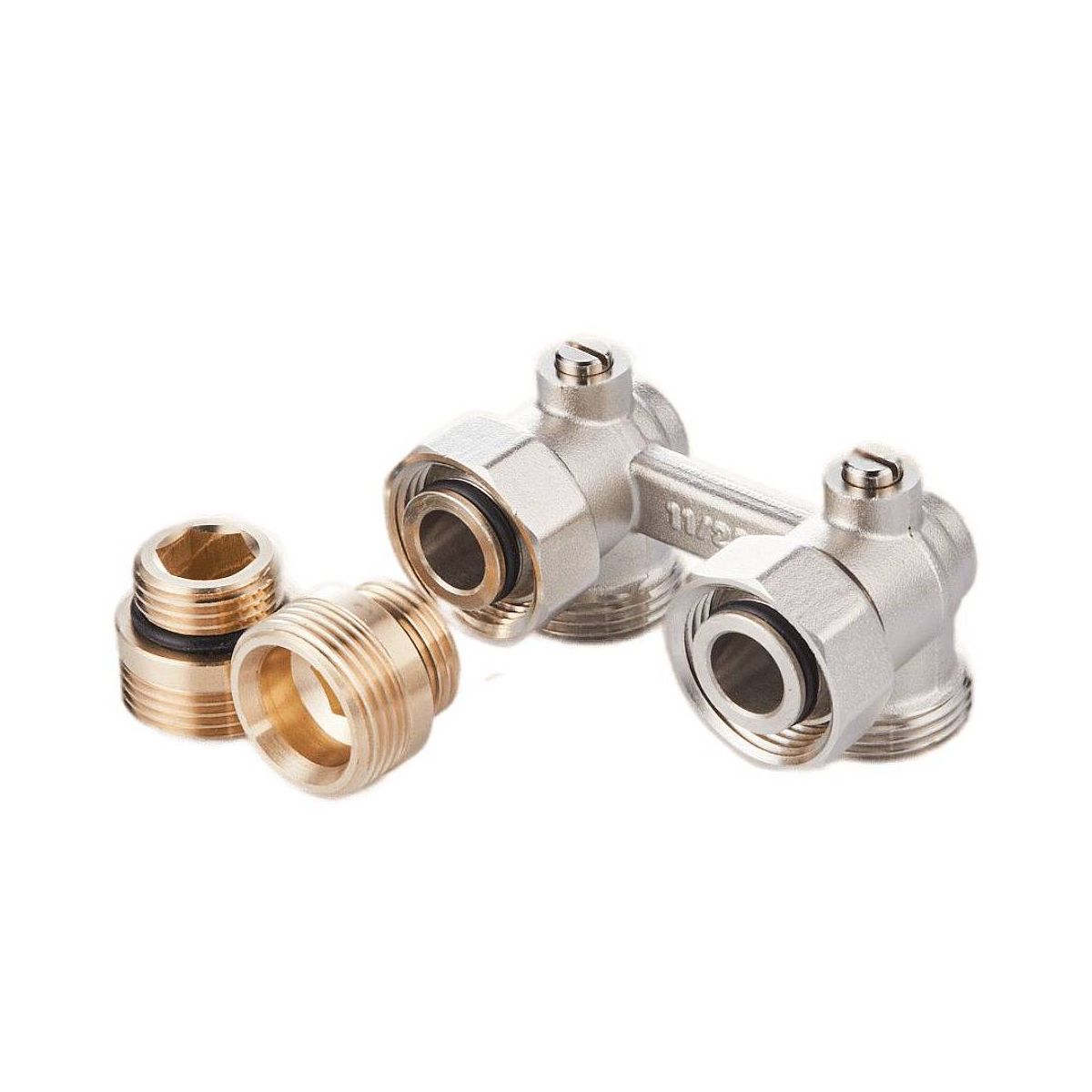 Узел нижнего подключения Royal Thermo угловой 1/2"х3/4" EK RTE 07.00002