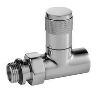 Набор дизайн-вентилей PIANO, прямой (хром) 1/2" — 2