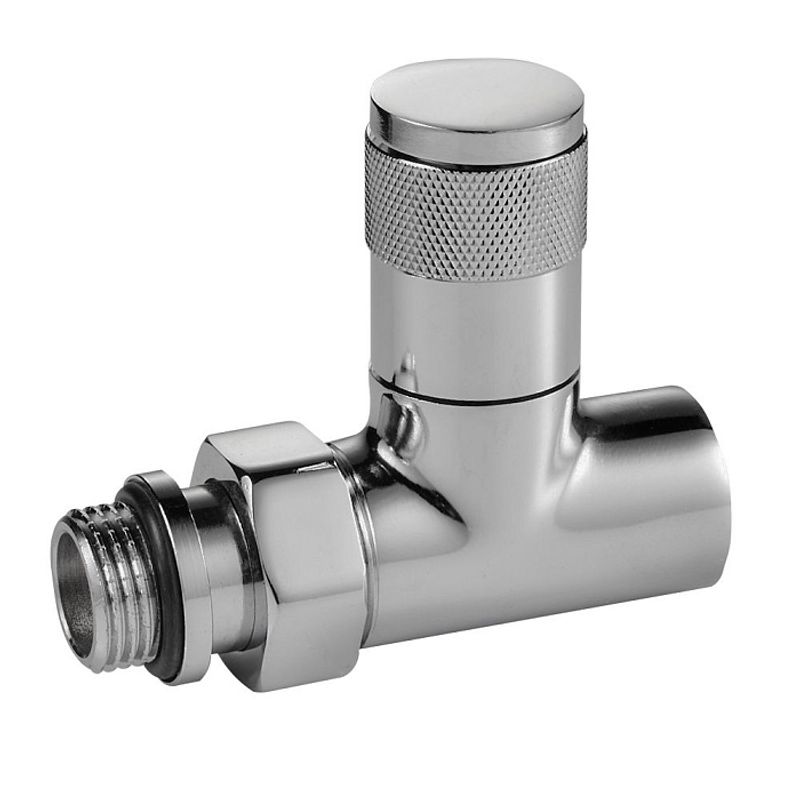 Набор дизайн-вентилей PIANO, прямой (хром) 1/2"