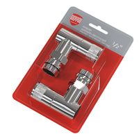 Набор дизайн-вентилей PIANO, угловой (хром) 1/2" — 1