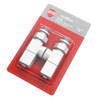 Набор дизайн-вентилей CUBE, осевой (белый) 1/2" — 1