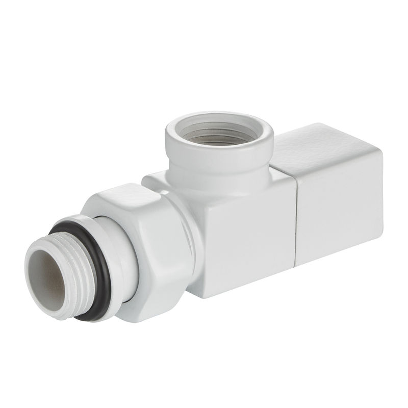 Набор дизайн-вентилей CUBE, осевой (белый) 1/2"