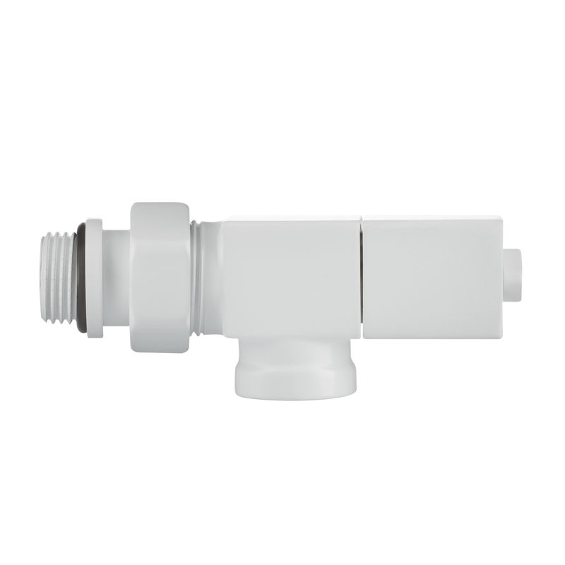 Набор дизайн-вентилей CUBE, осевой (белый) 1/2"