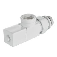 Набор дизайн-вентилей CUBE, осевой (белый) 1/2" — 3