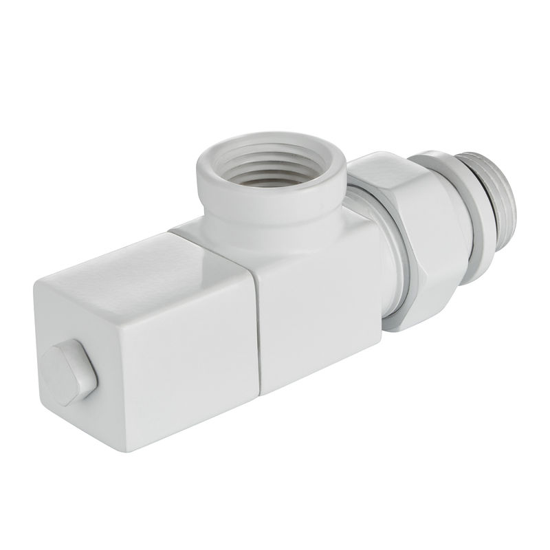 Набор дизайн-вентилей CUBE, осевой (белый) 1/2"