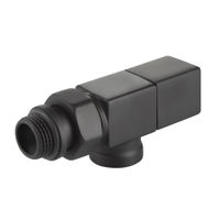 Набор дизайн-вентилей CUBE, осевой (черный) 1/2" — 3