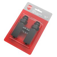 Набор дизайн-вентилей CUBE, осевой (черный) 1/2" — 1