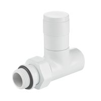 Набор дизайн-вентилей PIANO, прямой (белый) 1/2" — 3