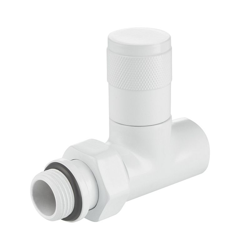 Набор дизайн-вентилей PIANO, прямой (белый) 1/2"