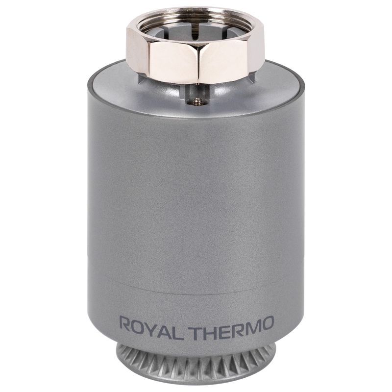 Термостат радиаторный электронный Royal Thermo Smart Heat, серебристый RTE 77.001S