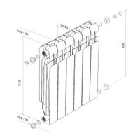 Радиатор биметаллический Royal Thermo Indigo Super + — 6