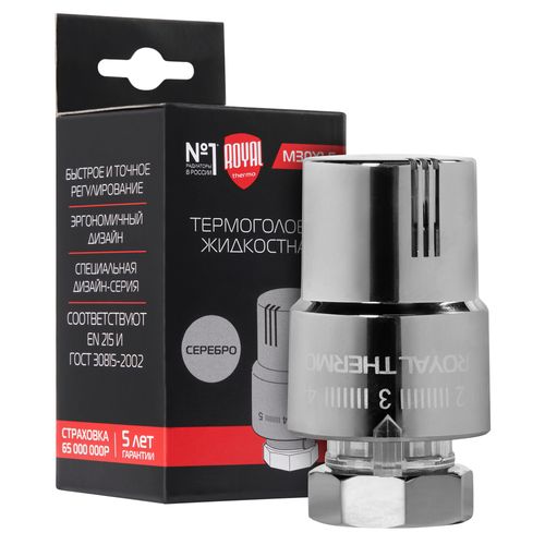 Термоголовка жидкостная Royal Thermo М30х1,5 (хром) RTO 08.02