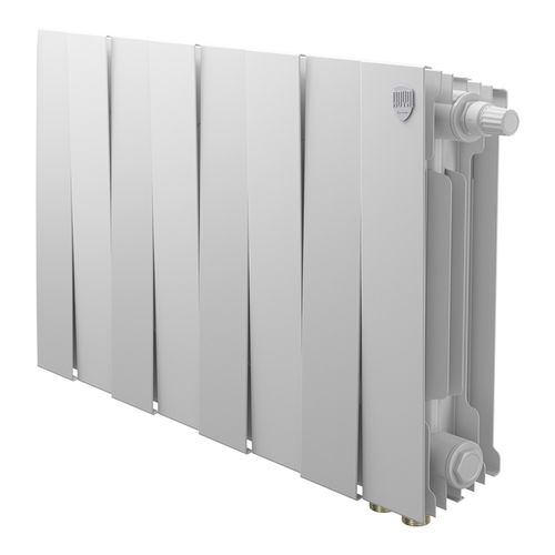 Радиатор биметаллический Royal Thermo PianoForte 300 Bianco Traffico VDR80 - 8 секц.