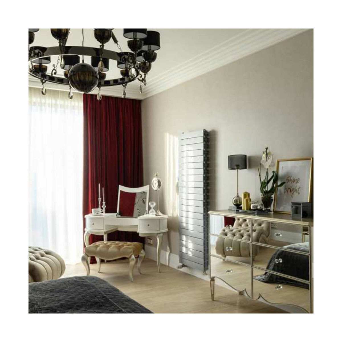Royal Thermo Piano Forte 500 Tower Silver Satin 18 секций
