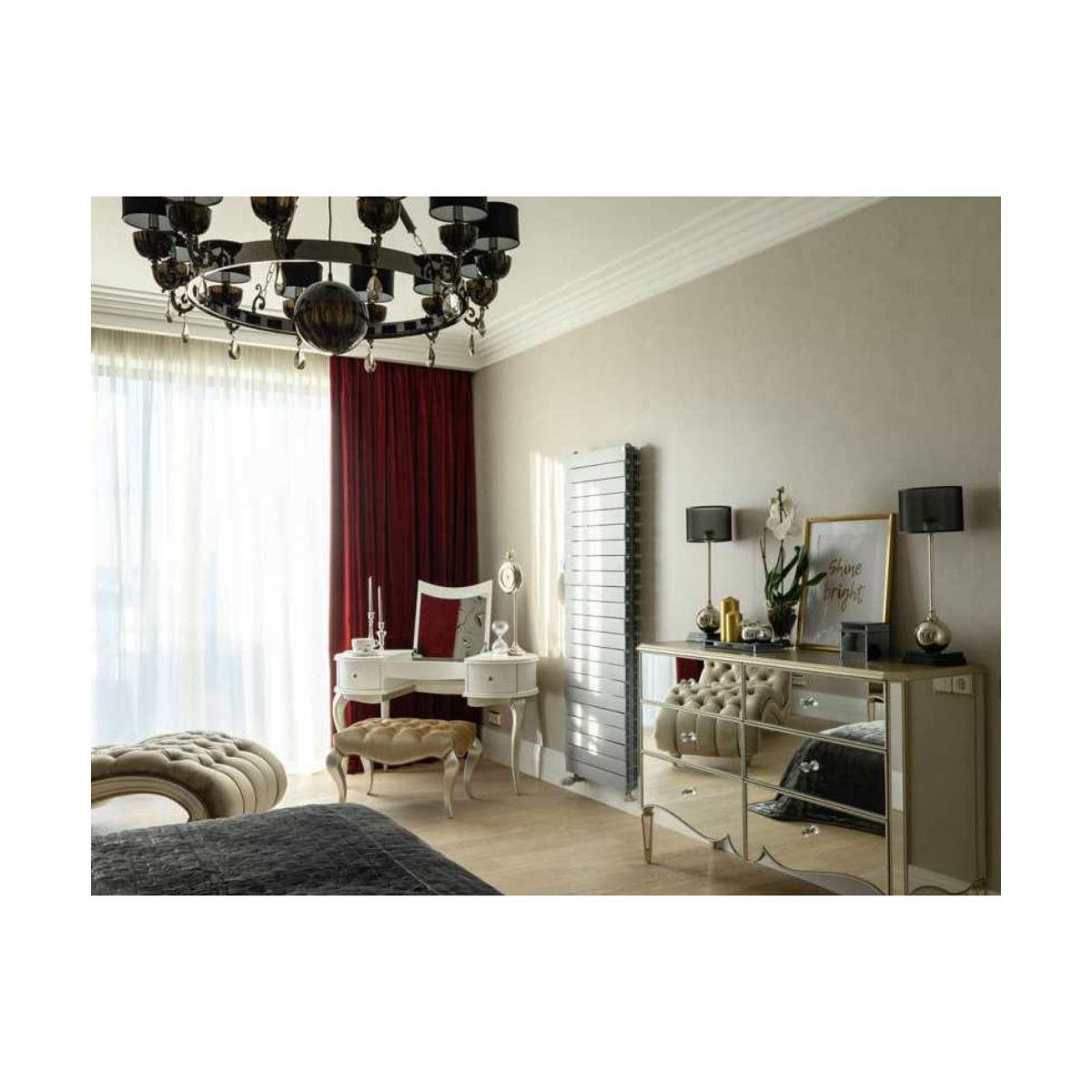Royal Thermo Piano Forte 500 Tower Silver Satin 22 секции