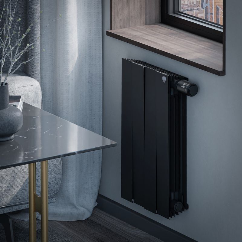 Радиатор биметаллический Royal Thermo PianoForte 500 Noir Sable VDR80 - 4 секц.