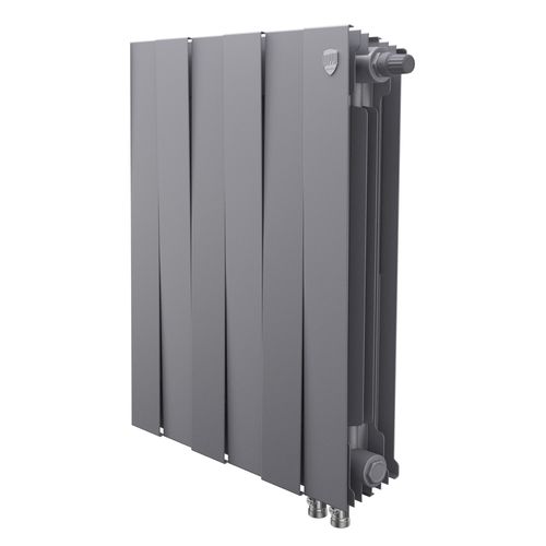 Радиатор биметаллический Royal Thermo PianoForte 500 Silver Satin VDR80 - 6 секц.