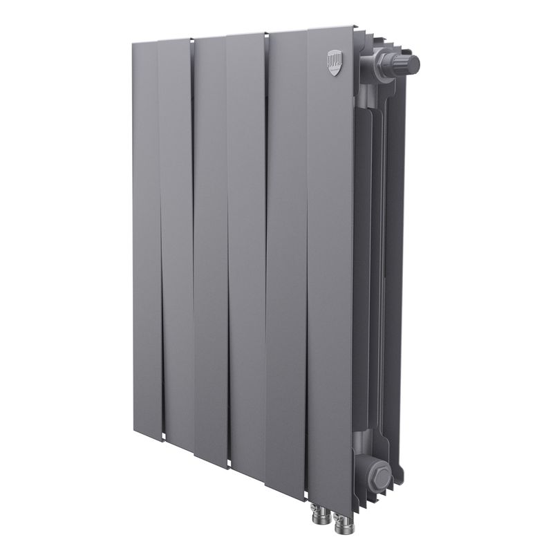 Радиатор биметаллический Royal Thermo PianoForte 500 Silver Satin VDR80 - 6 секц.