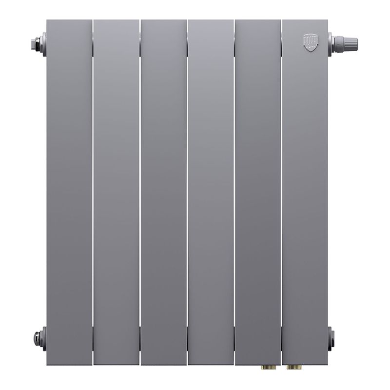 Радиатор биметаллический Royal Thermo PianoForte 500 Silver Satin VDR80 - 6 секц.