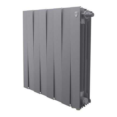Радиатор биметаллический Royal Thermo PianoForte 500 Silver Satin VDR80 - 8 секц.