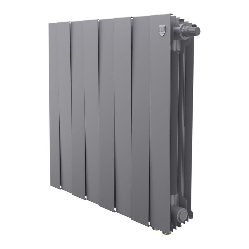 Радиатор биметаллический Royal Thermo PianoForte 500 Silver Satin VDR80 - 8 секц.