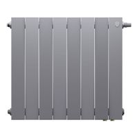 Радиатор биметаллический Royal Thermo PianoForte 500 Silver Satin VDR80 - 8 секц. — 2
