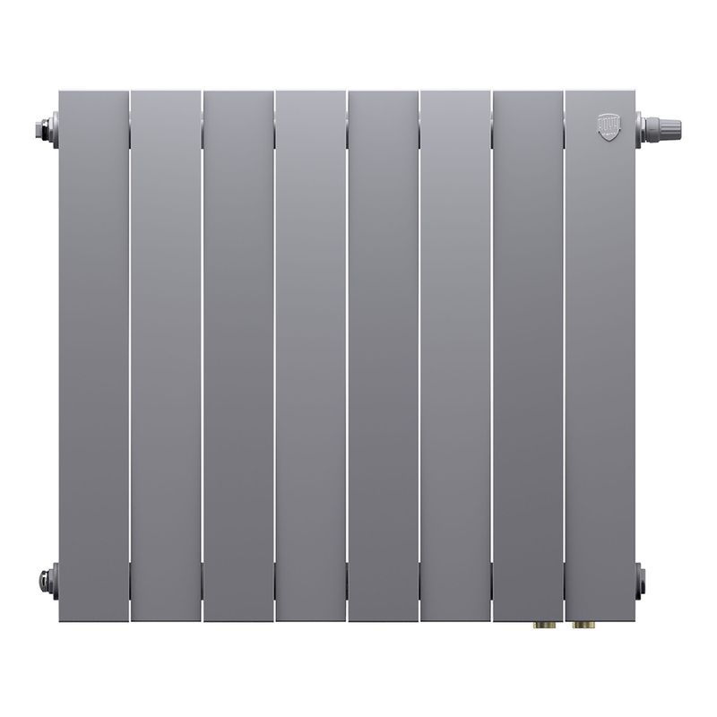 Радиатор биметаллический Royal Thermo PianoForte 500 Silver Satin VDR80 - 8 секц.