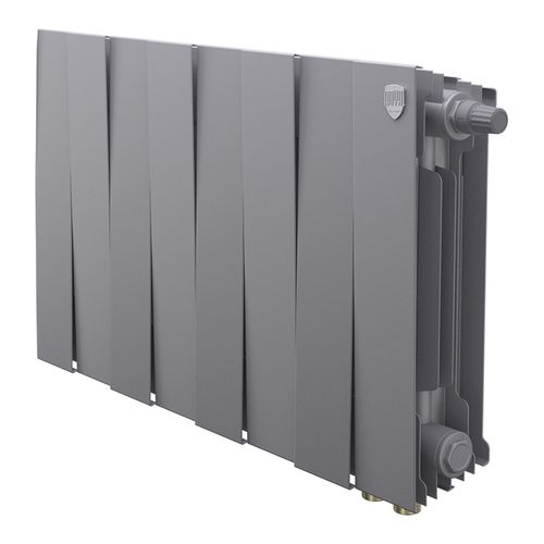 Радиатор биметаллический Royal Thermo PianoForte 300 Silver Satin VDR80 - 8 секц.