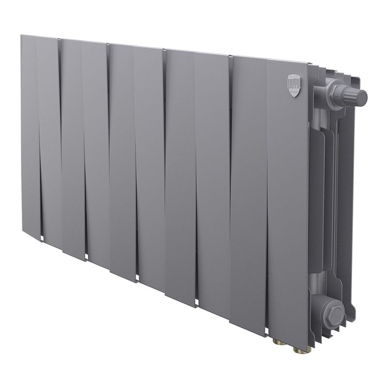 Радиатор биметаллический Royal Thermo PianoForte 300 Silver Satin VDR80 - 10 секц.